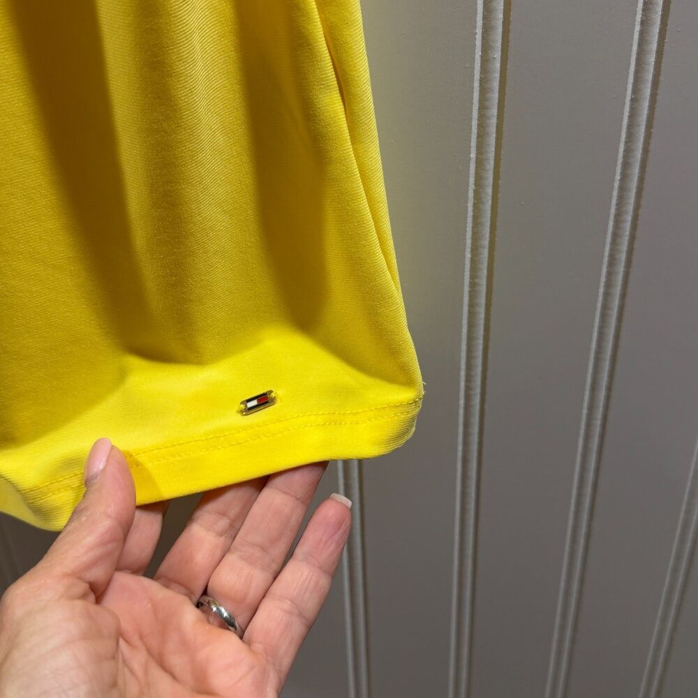 Tommy Hilfiger, Cottage Core, Yellow Ruffle Sleeveless Top, coquette S - Picture 3 of 5